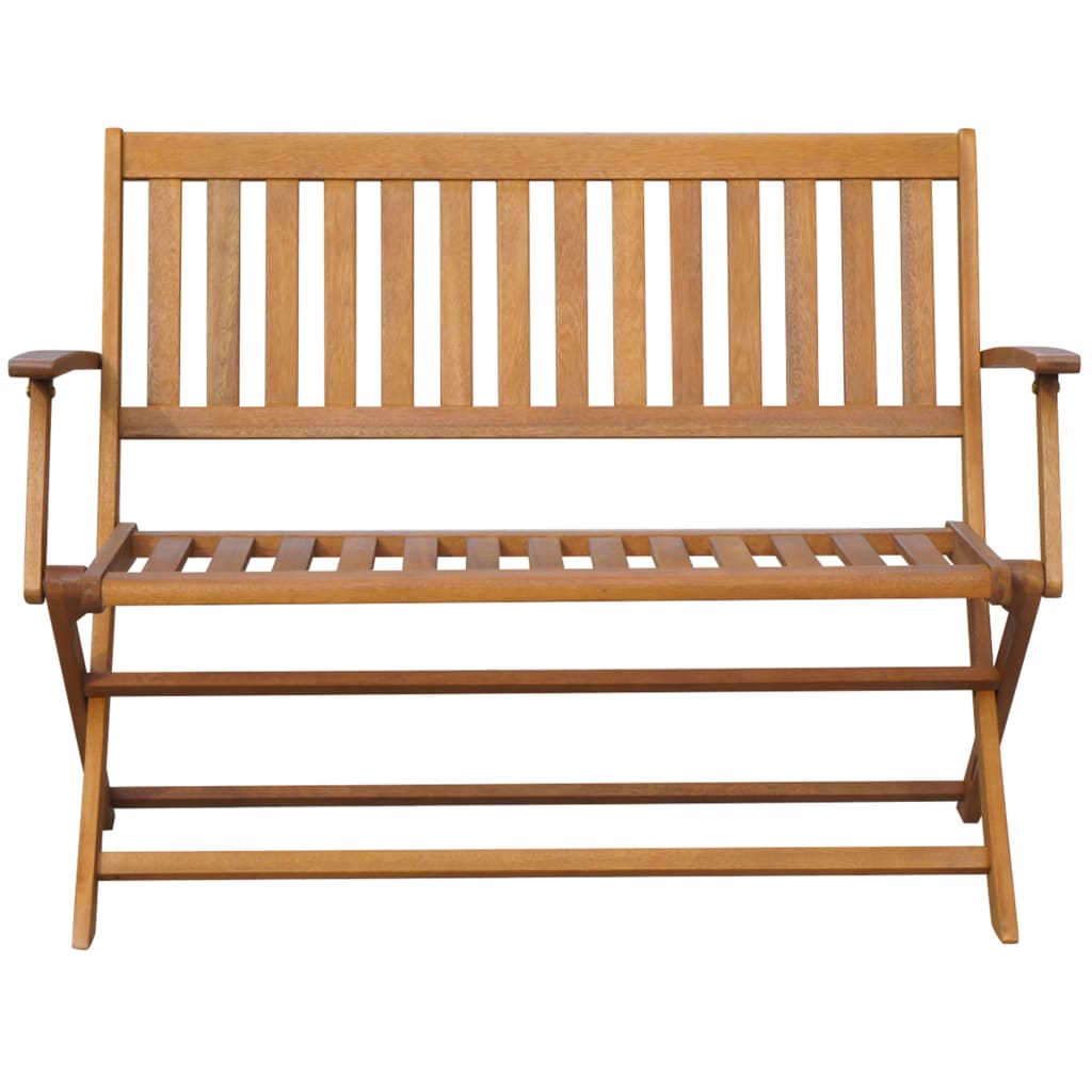 vidaXL Banc de jardin avec coussin 120 cm Bois d'acacia massif