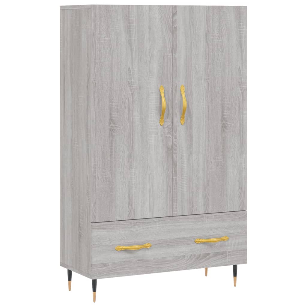 vidaXL Buffet haut sonoma gris 69,5x31x115 cm bois d'ingénierie