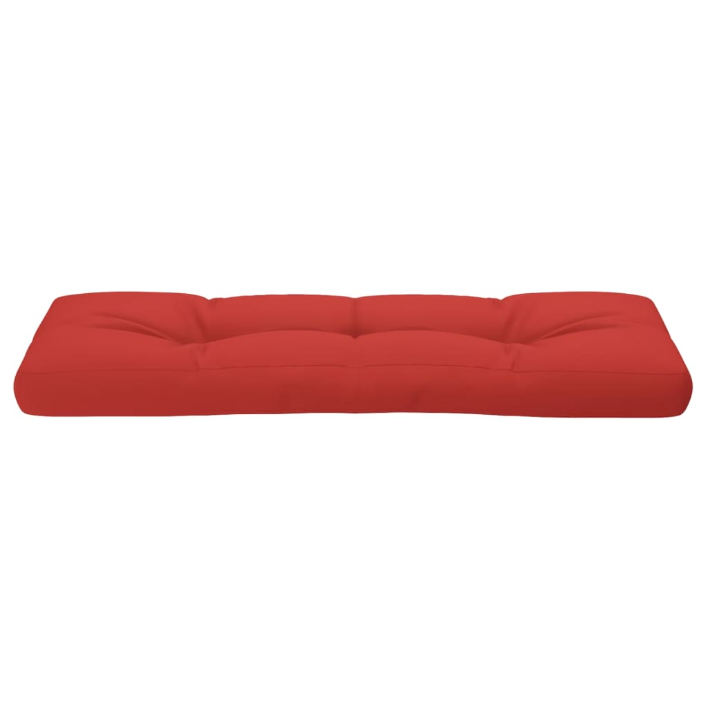 vidaXL Coussin de palette rouge 120x40x12 cm tissu