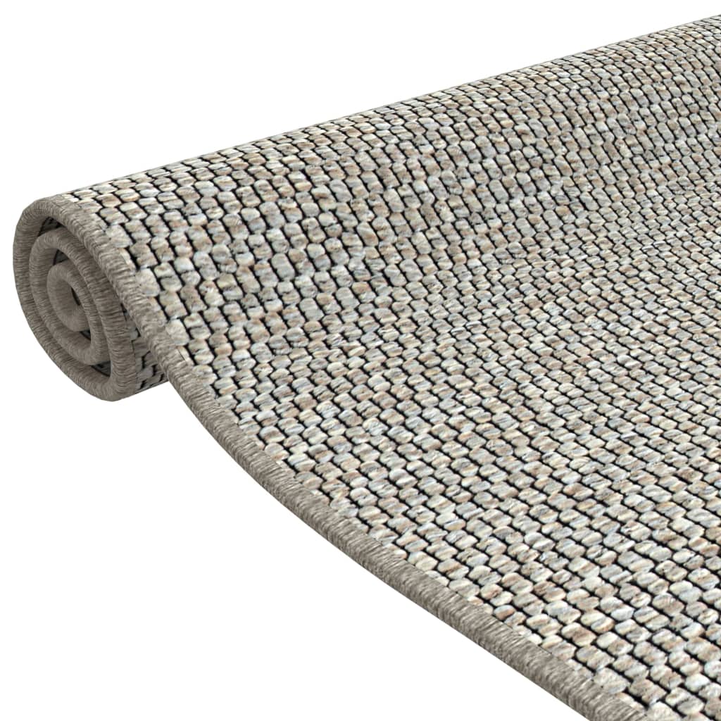 vidaXL Tapis de couloir aspect sisal taupe 80x150 cm