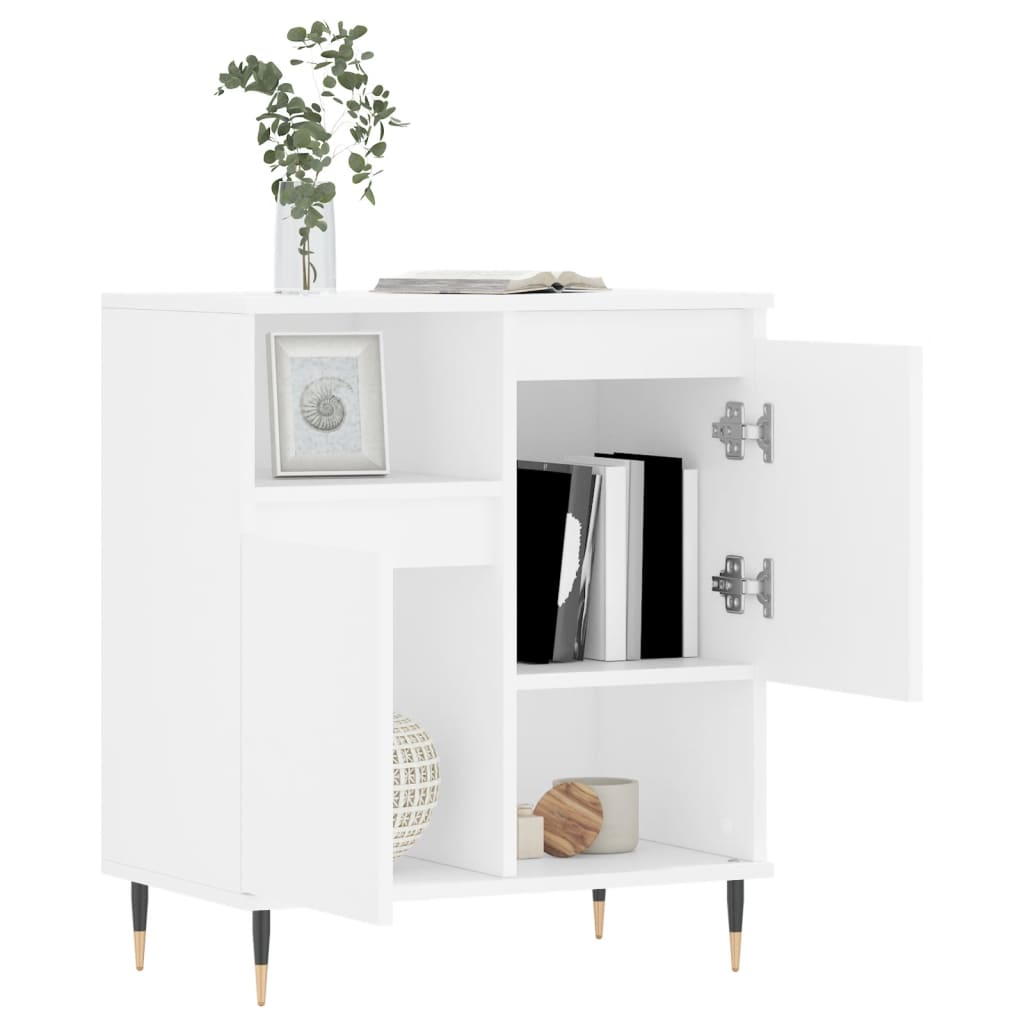 vidaXL Buffet Blanc 60x35x70 cm Bois d'ingénierie