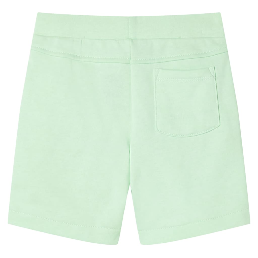 Short pour enfants avec cordon de serrage vert vif 116