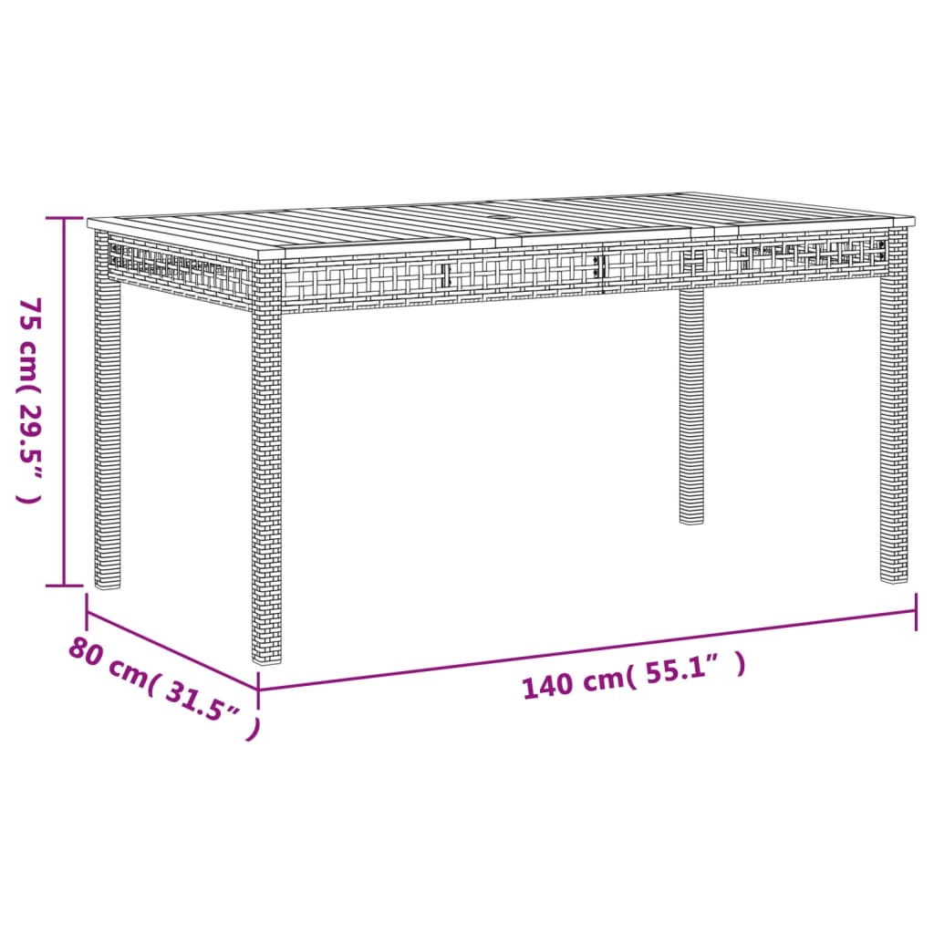 vidaXL Ensemble à manger de jardin 5 pcs coussins gris résine tressée