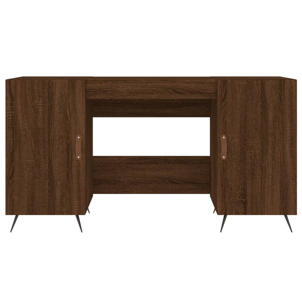 vidaXL Bureau chêne marron 140x50x75 cm bois d'ingénierie