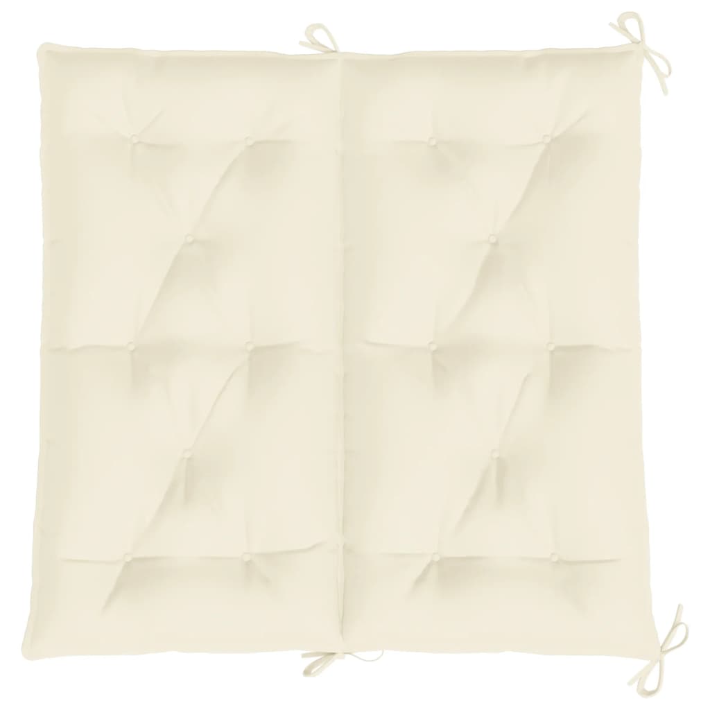 vidaXL Coussin de banc de jardin blanc crème tissu oxford