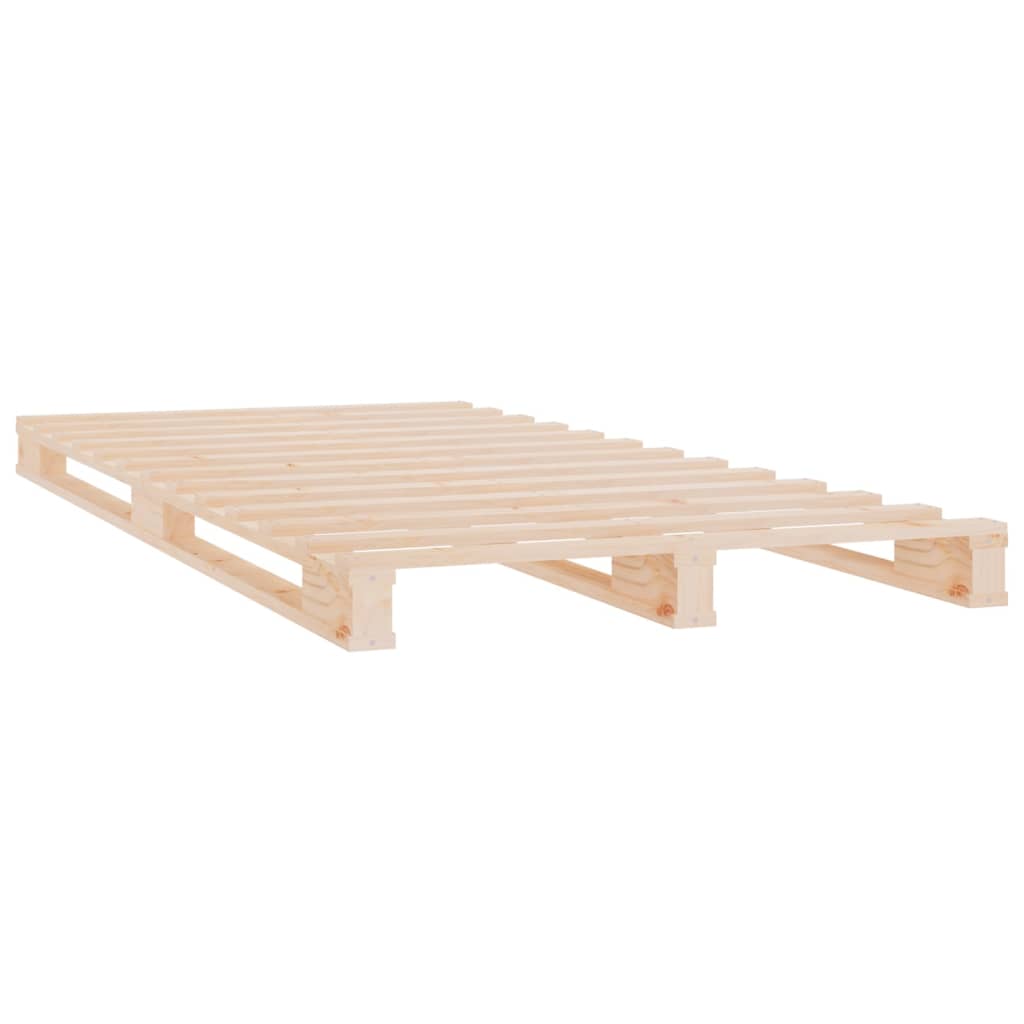 vidaXL Cadre de lit 90x190 cm Bois de pin massif Simple