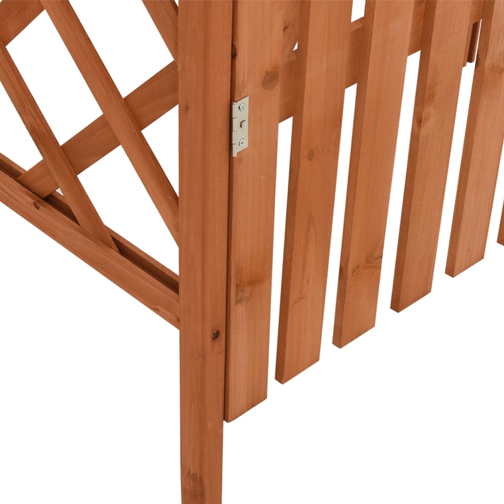 vidaXL Pergola avec portail 116x40x204 cm Bois de sapin massif