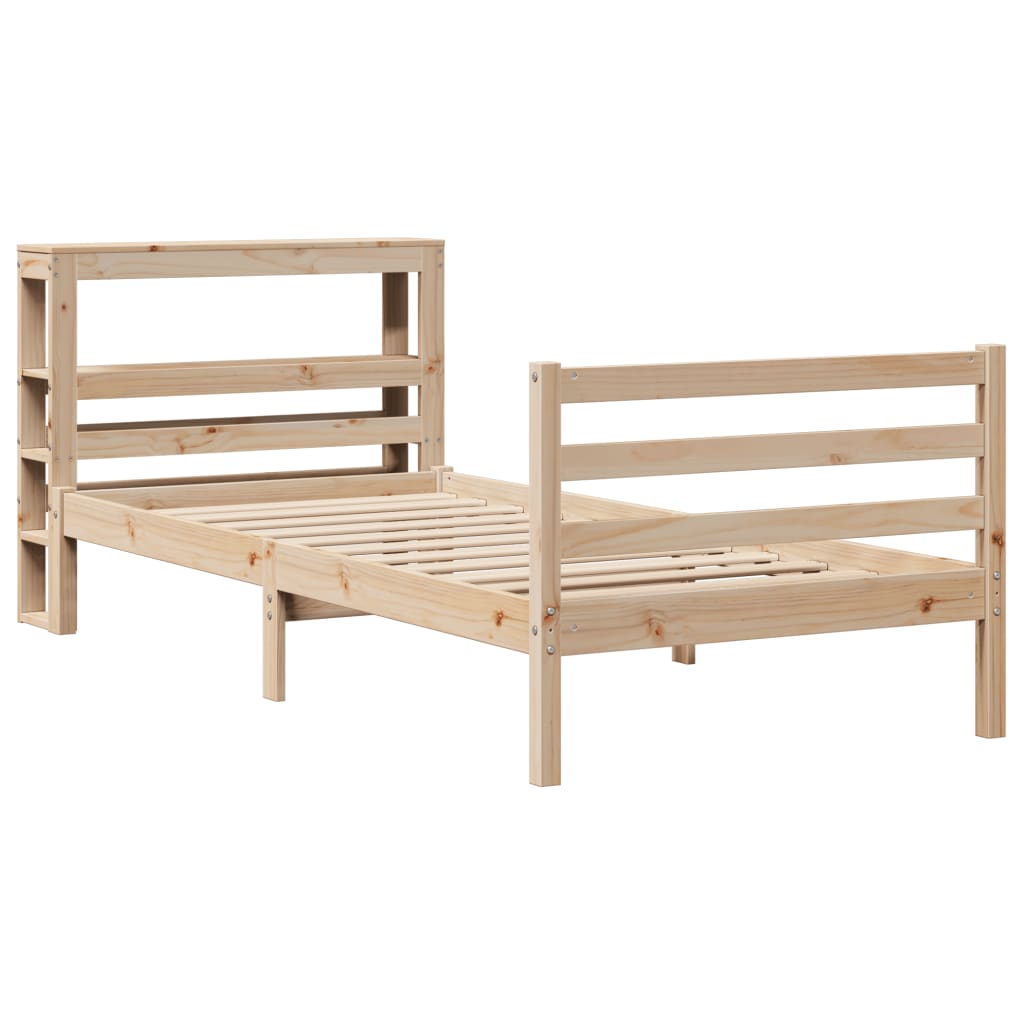 vidaXL Cadre de lit sans matelas 90x200 cm bois de pin massif