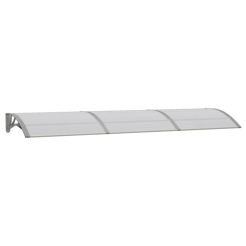 vidaXL Auvent de porte Gris 300x80 cm Polycarbonate