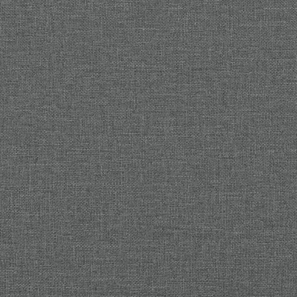 vidaXL Cadre de lit sans matelas gris foncé 80x200 cm tissu