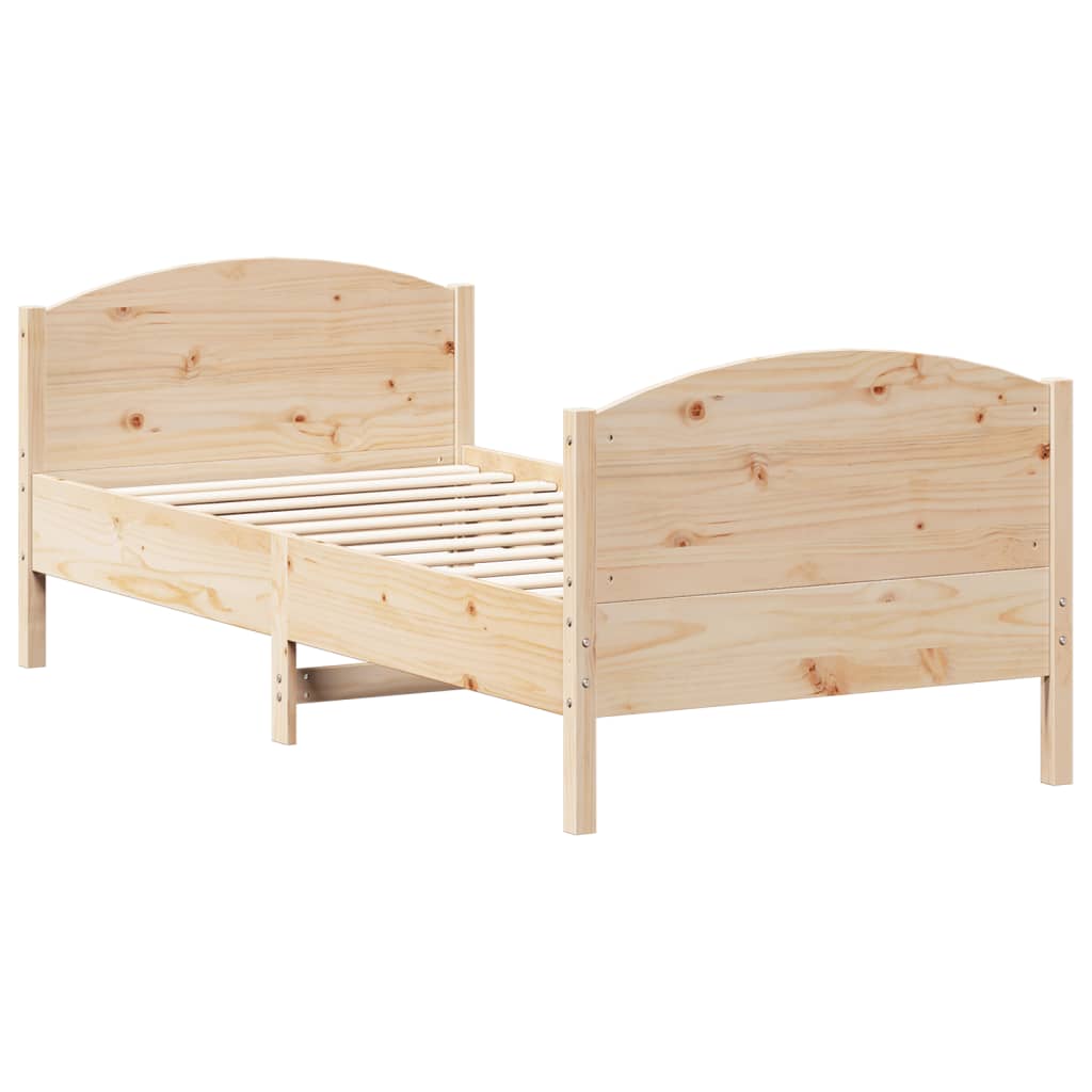 vidaXL Cadre de lit sans matelas 90x190 cm bois de pin massif