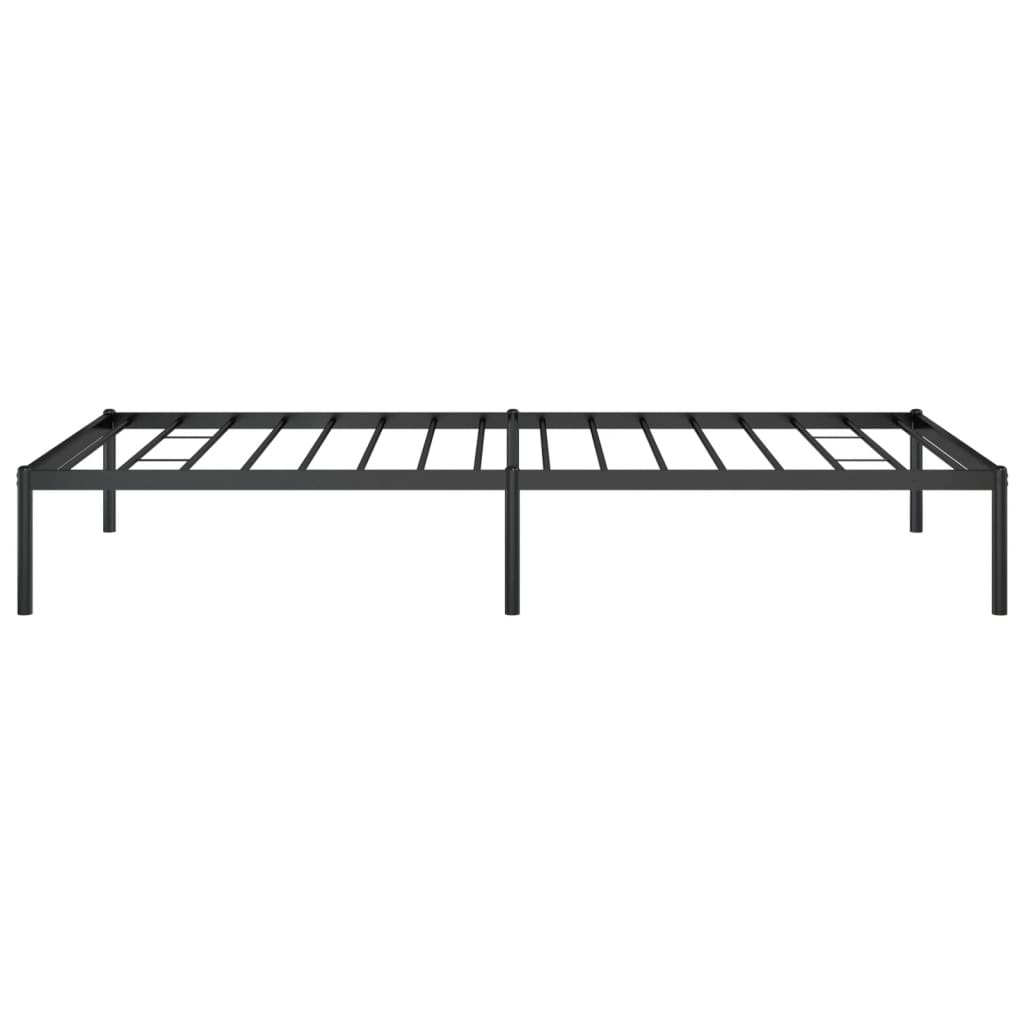 vidaXL Cadre de lit métal sans matelas noir 100x200 cm