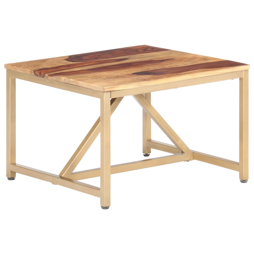 vidaXL Table d'appoint 60x60x40 cm Bois massif