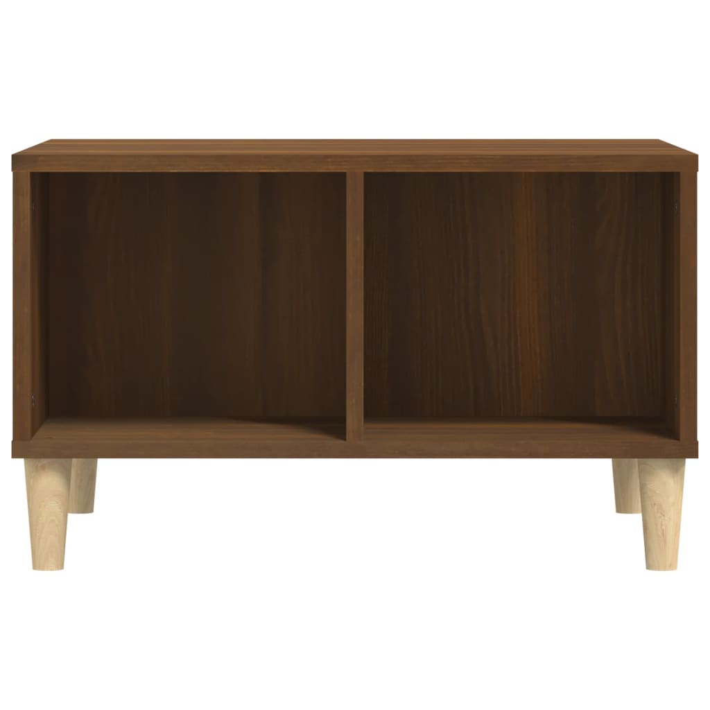 vidaXL Table basse Chêne marron 60x50x36,5 cm Bois d'ingénierie