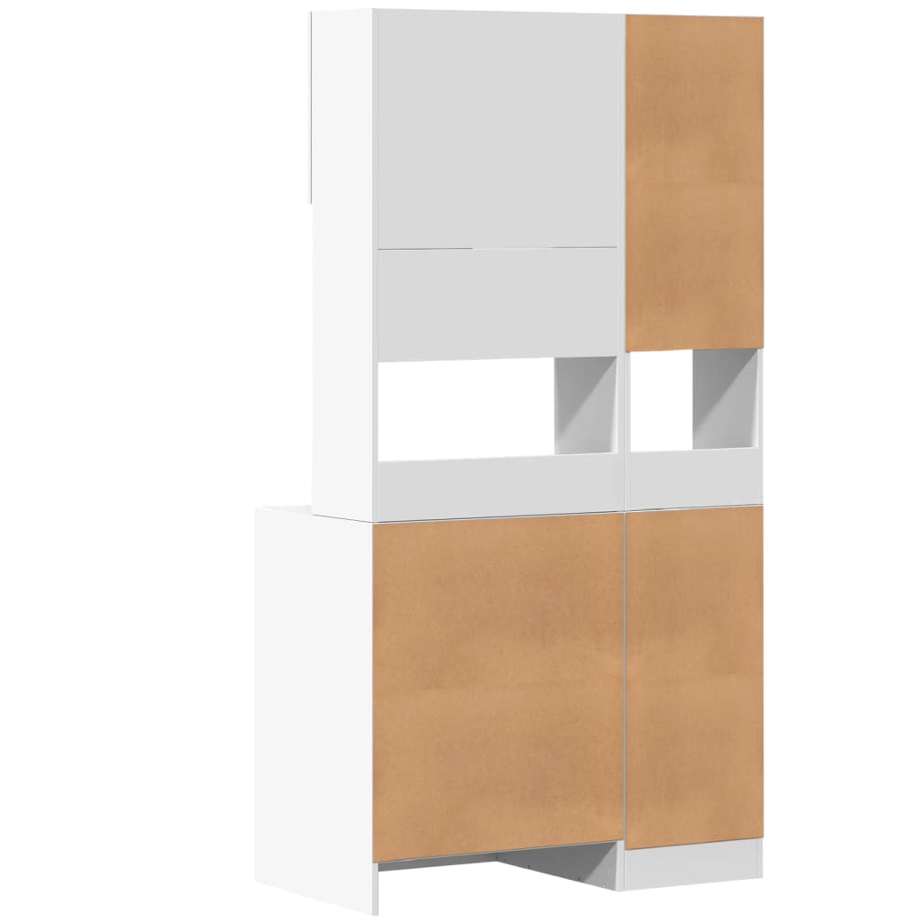 vidaXL Armoire de cuisine blanc 95x50x180 cm bois d'ingénierie