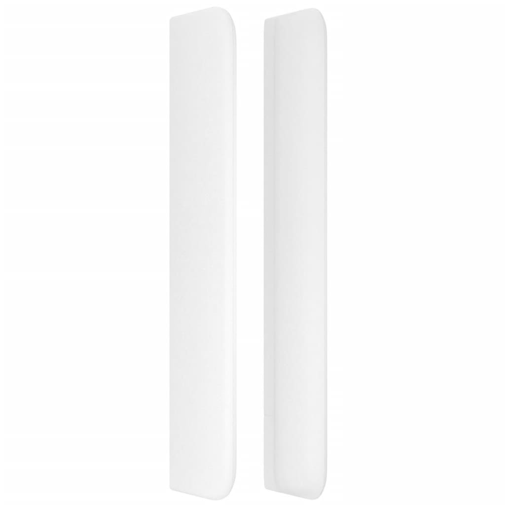 vidaXL Tête de lit avec oreilles Blanc 103x16x118/128 cm Similicuir