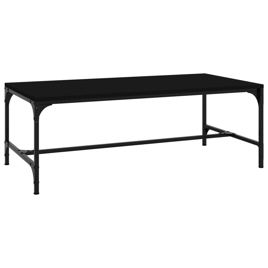 vidaXL Table basse Noir 100x50x35 cm Bois d'ingénierie