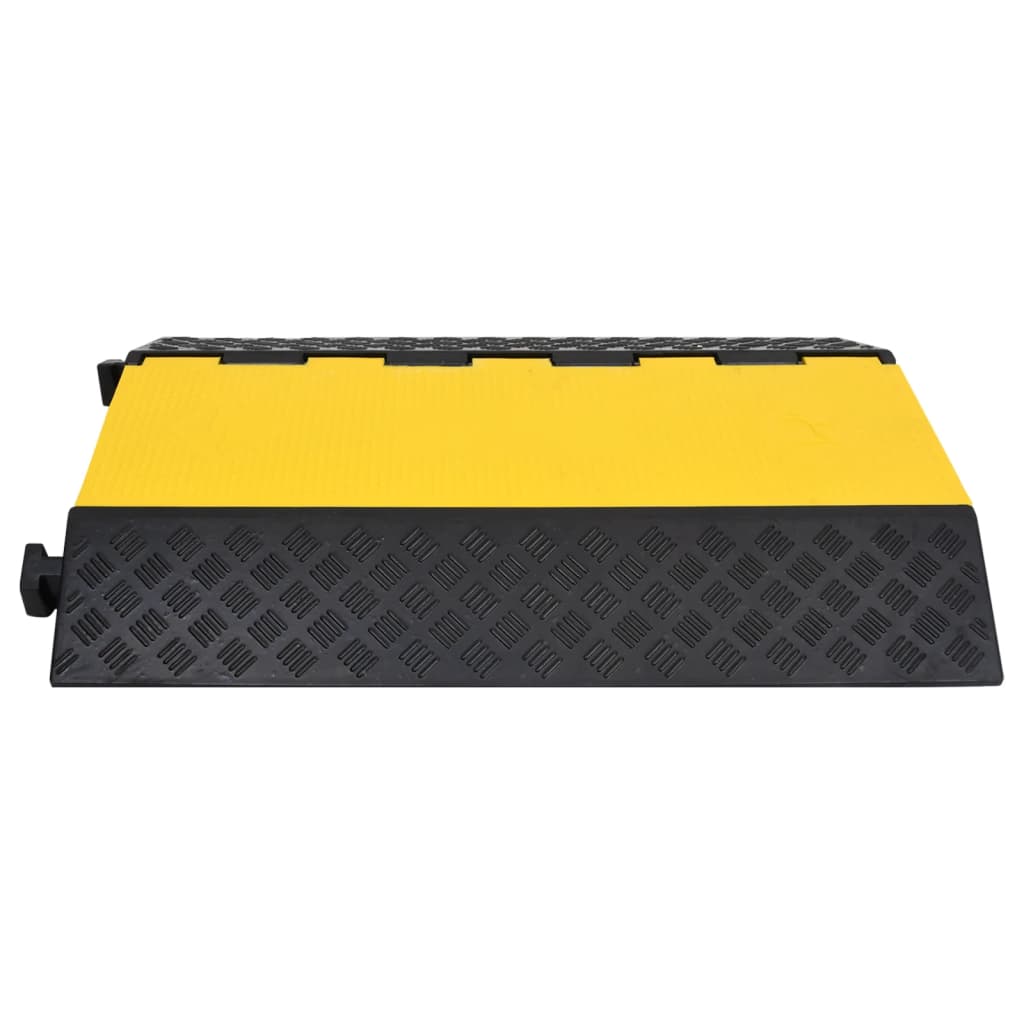 vidaXL Rampe de protection de câble avec 2 canaux 90 cm caoutchouc