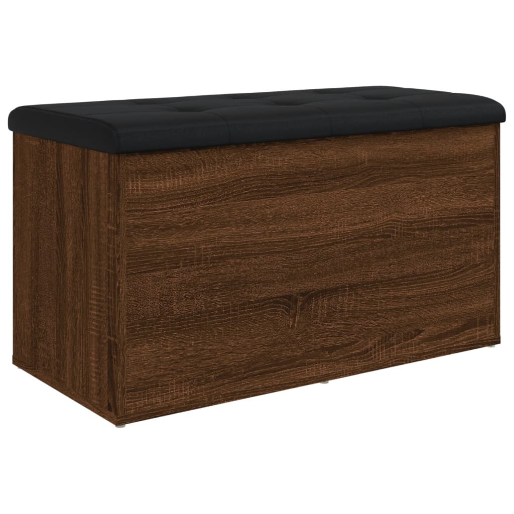 vidaXL Banc de rangement chêne marron 82x42x45 cm Bois d'ingénierie