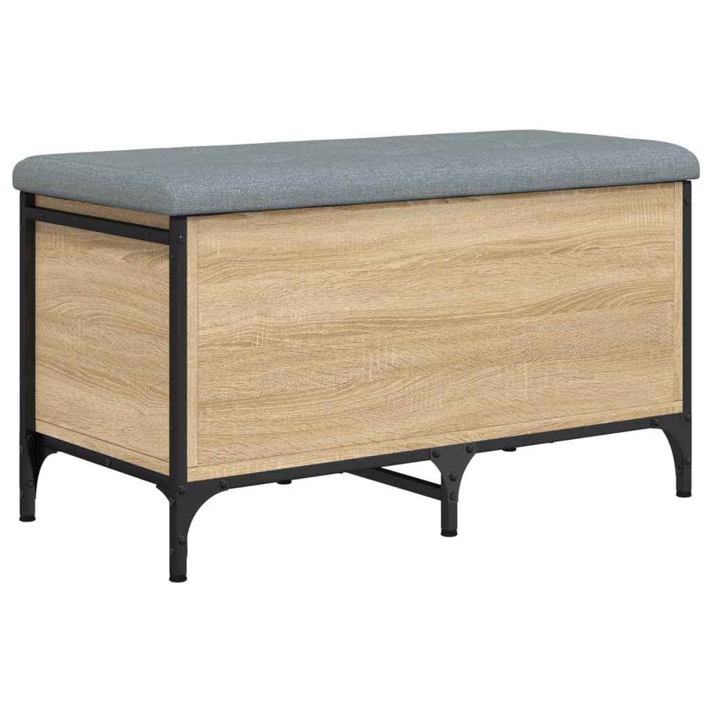 vidaXL Banc de rangement chêne sonoma 82x42x45 cm bois d'ingénierie