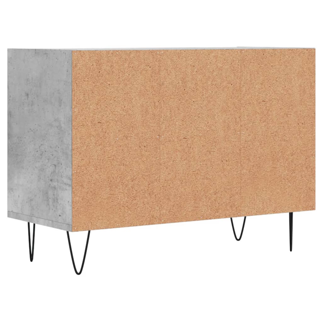 vidaXL Meuble TV gris béton 69,5x30x50 cm bois d'ingénierie