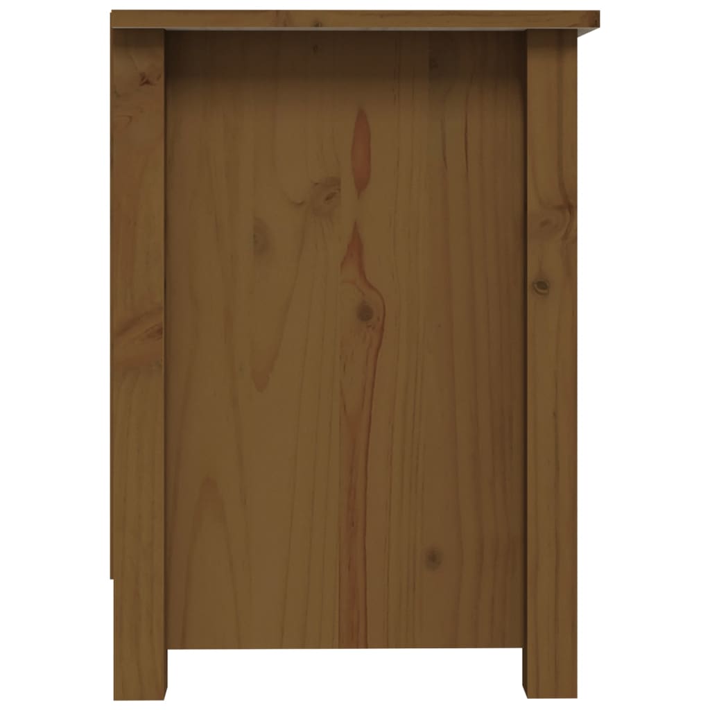 vidaXL Meuble TV Marron miel 70x36,5x52 cm Bois de pin massif