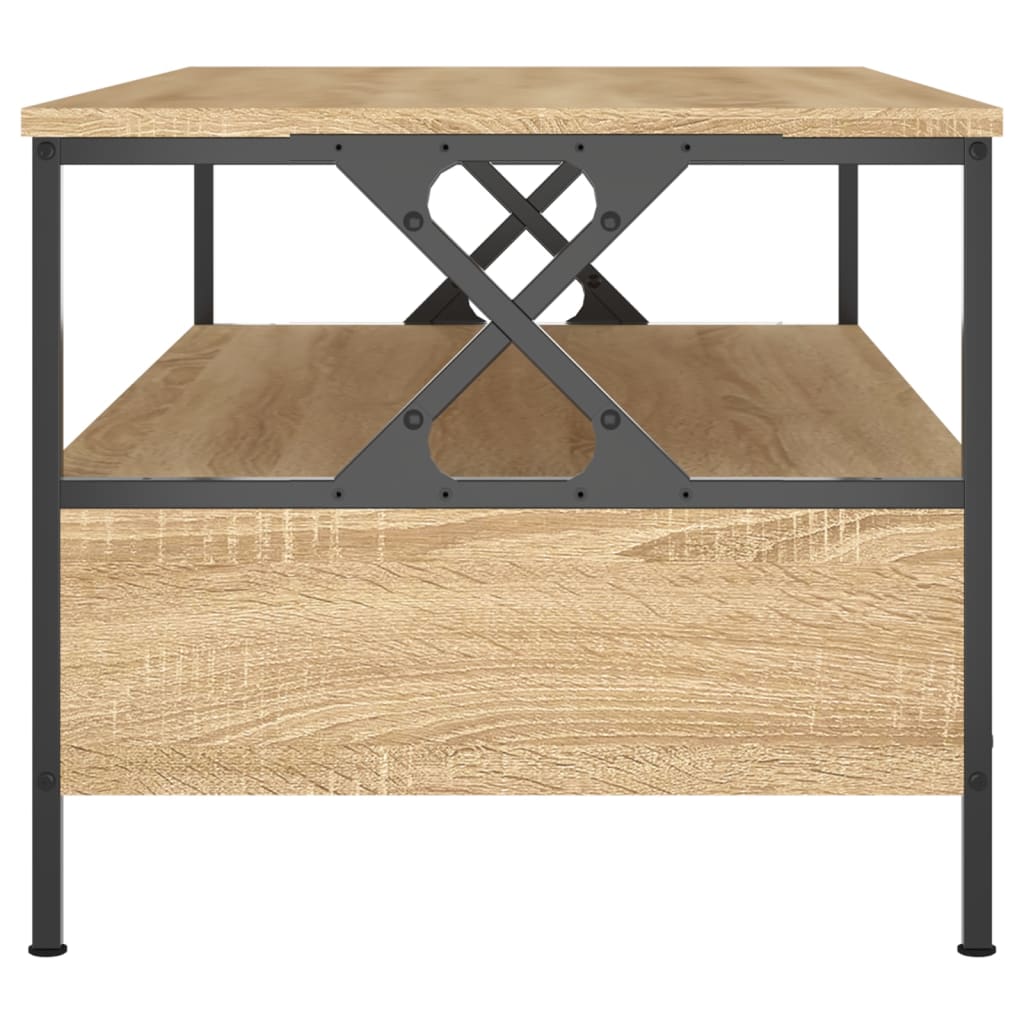 vidaXL Table basse chêne sonoma 100x51x45 cm bois d'ingénierie