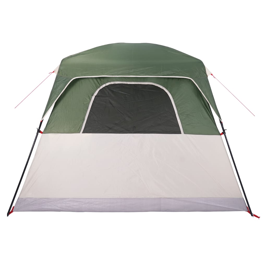 vidaXL Tente de camping de cabine 4 personnes vert imperméable