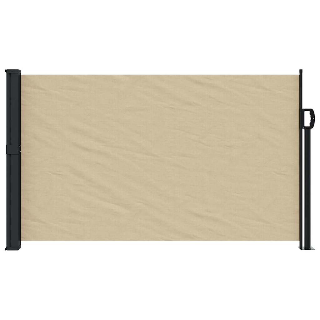 vidaXL Auvent latéral rétractable beige 117x300 cm