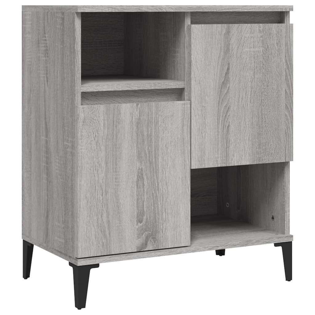 vidaXL Buffets 3 pcs sonoma gris 60x35x70 cm bois d'ingénierie