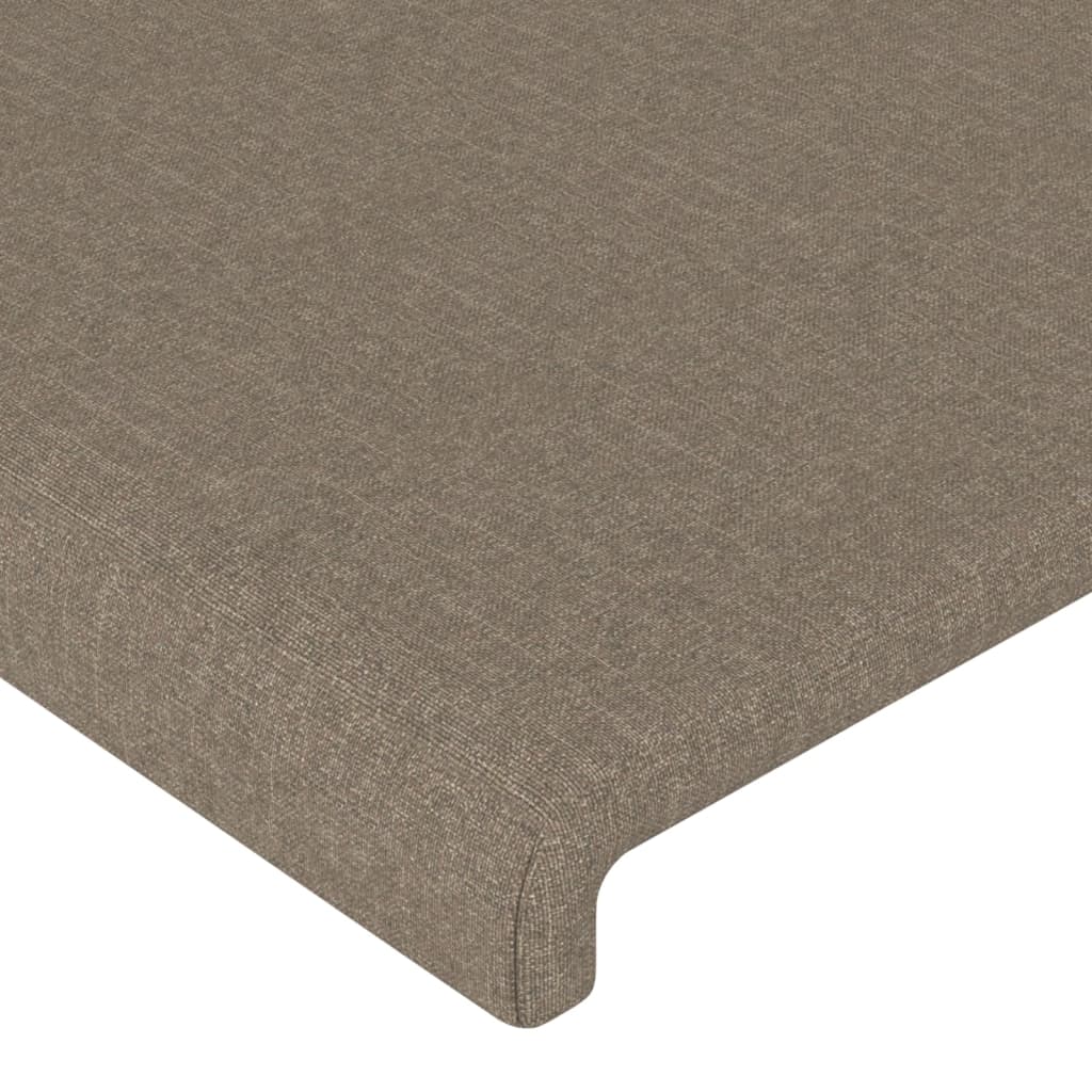 vidaXL Têtes de lit 2 pcs Taupe 100x5x78/88 cm Tissu