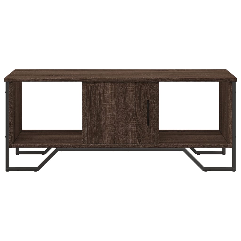 vidaXL Table basse chêne marron 100x51x40 cm bois d'ingénierie