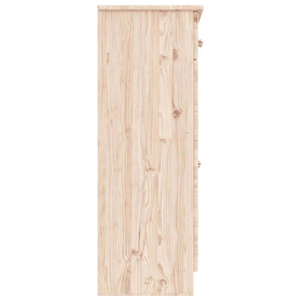 vidaXL Armoire à chaussures ALTA 77x35x96 cm bois massif de pin