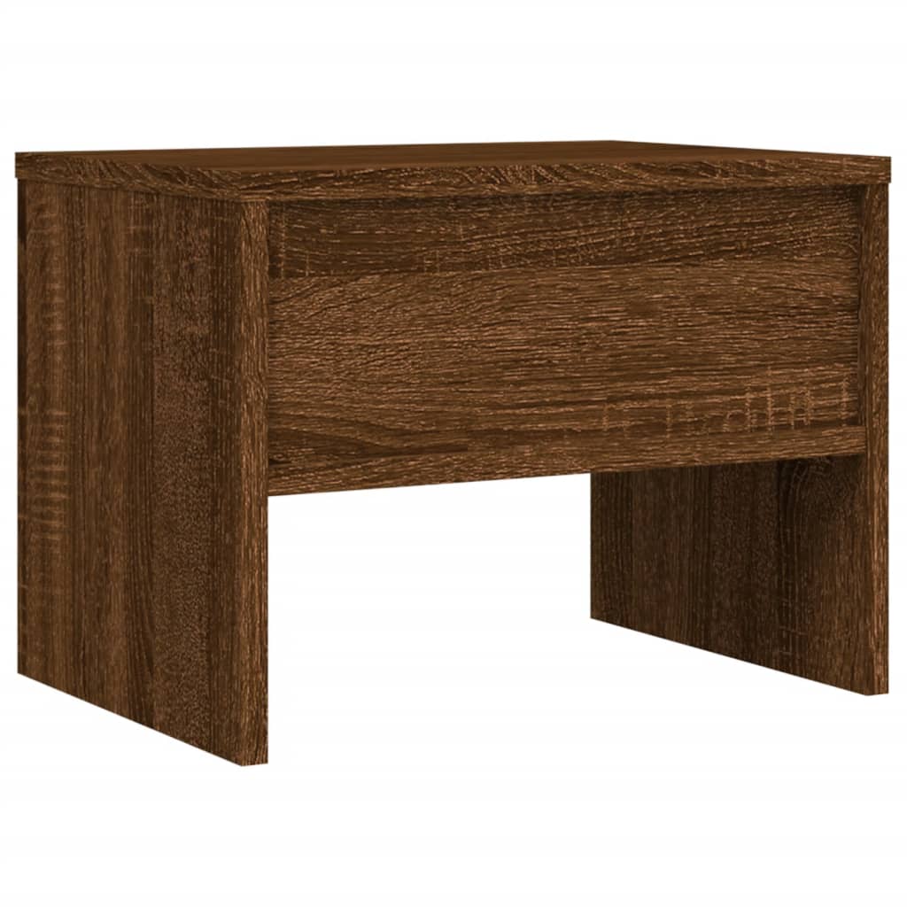 vidaXL Tables de chevet 2pcs Chêne marron 40x30x30cm Bois d'ingénierie