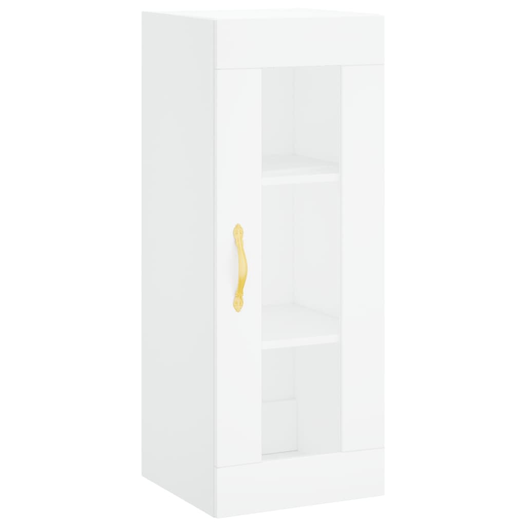 vidaXL Buffet haut Blanc 34,5x34x180 cm Bois d'ingénierie