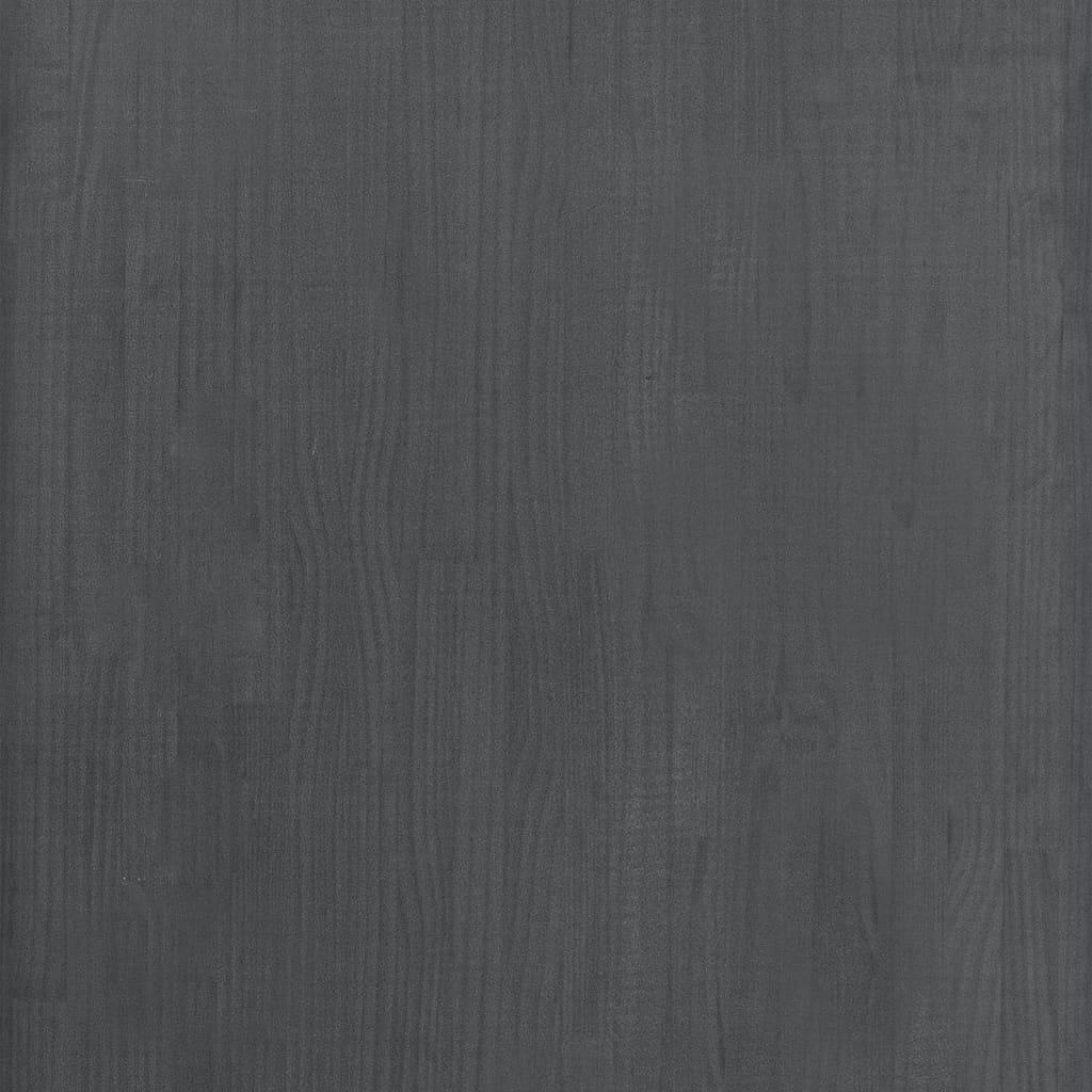 vidaXL Étagère de rangement Gris 60x30x105 cm Bois de pin massif