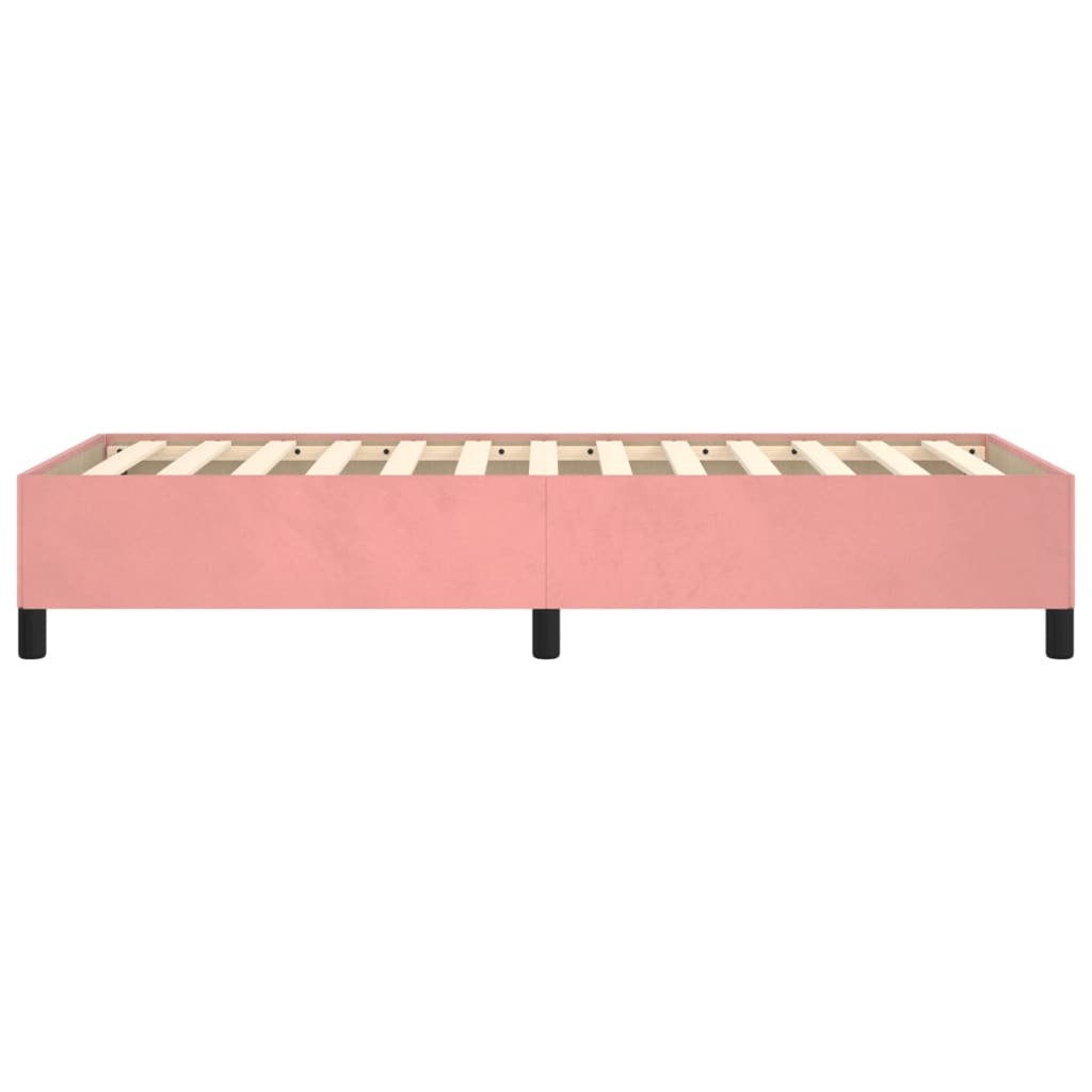 vidaXL Cadre de lit sans matelas rose 90x200 cm velours