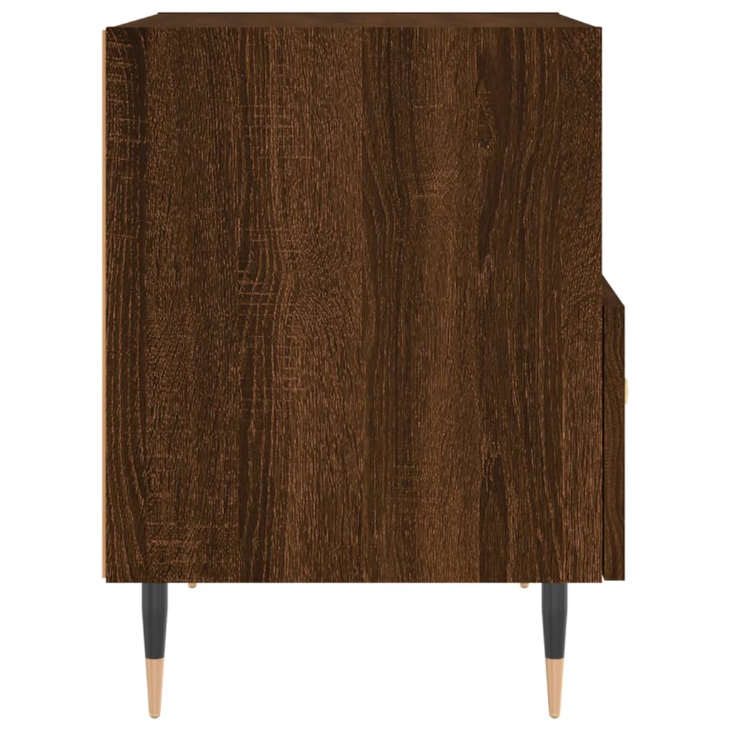 vidaXL Tables de chevet 2 pcs chêne marron 40x35x47,5 cm