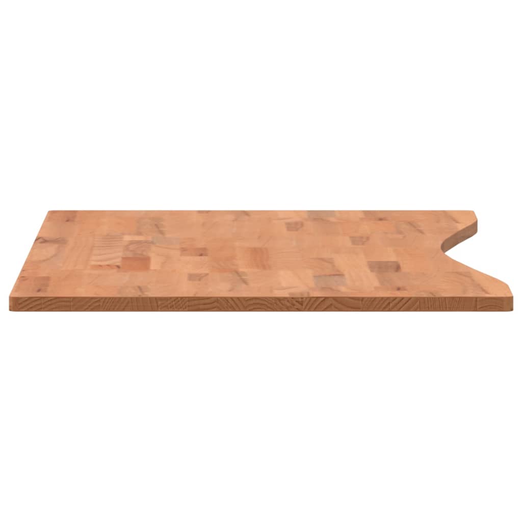 vidaXL Dessus de bureau 100x(45-50)x1,5 cm bois massif de hêtre