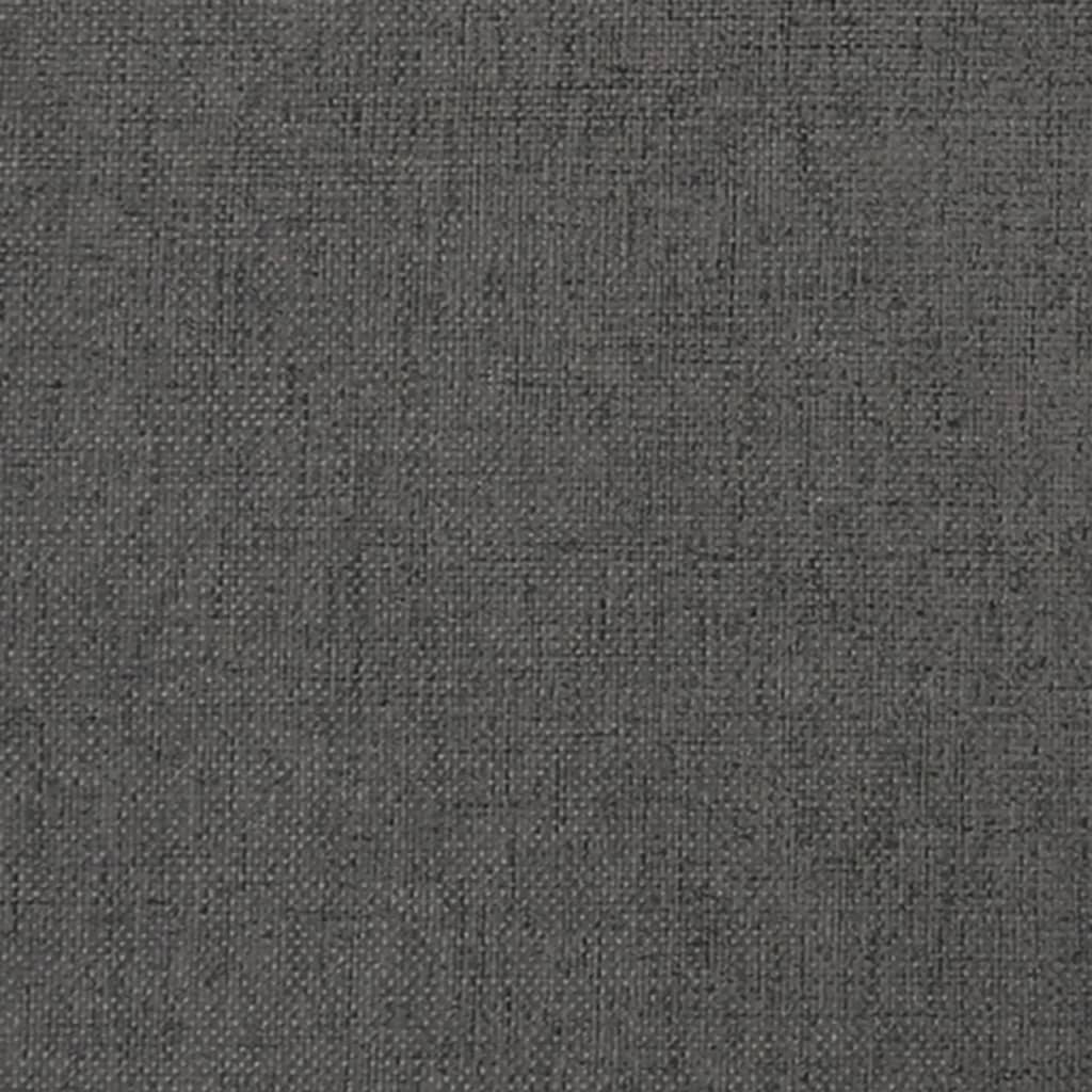 vidaXL Repose-pied Gris foncé 60x60x36 cm Tissu