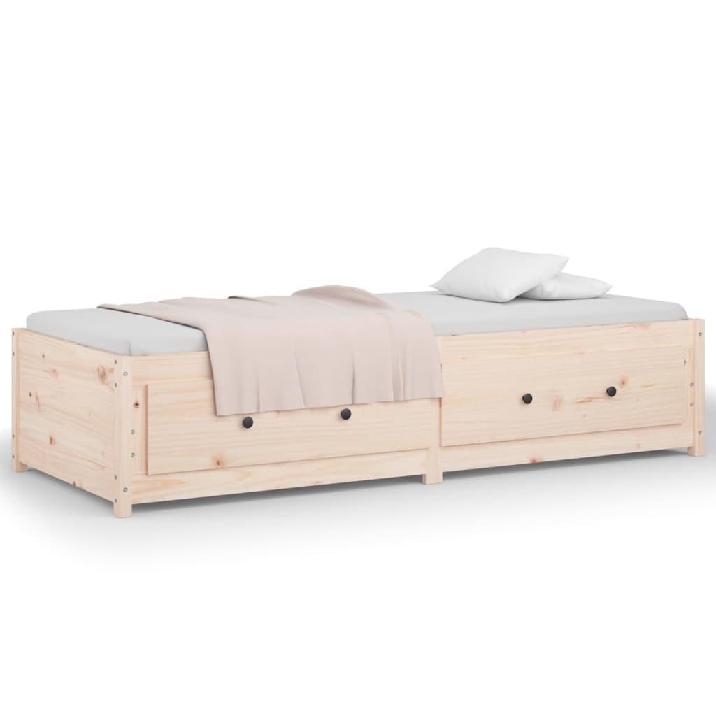 vidaXL Lit de jour sans matelas 90x190 cm bois de pin massif