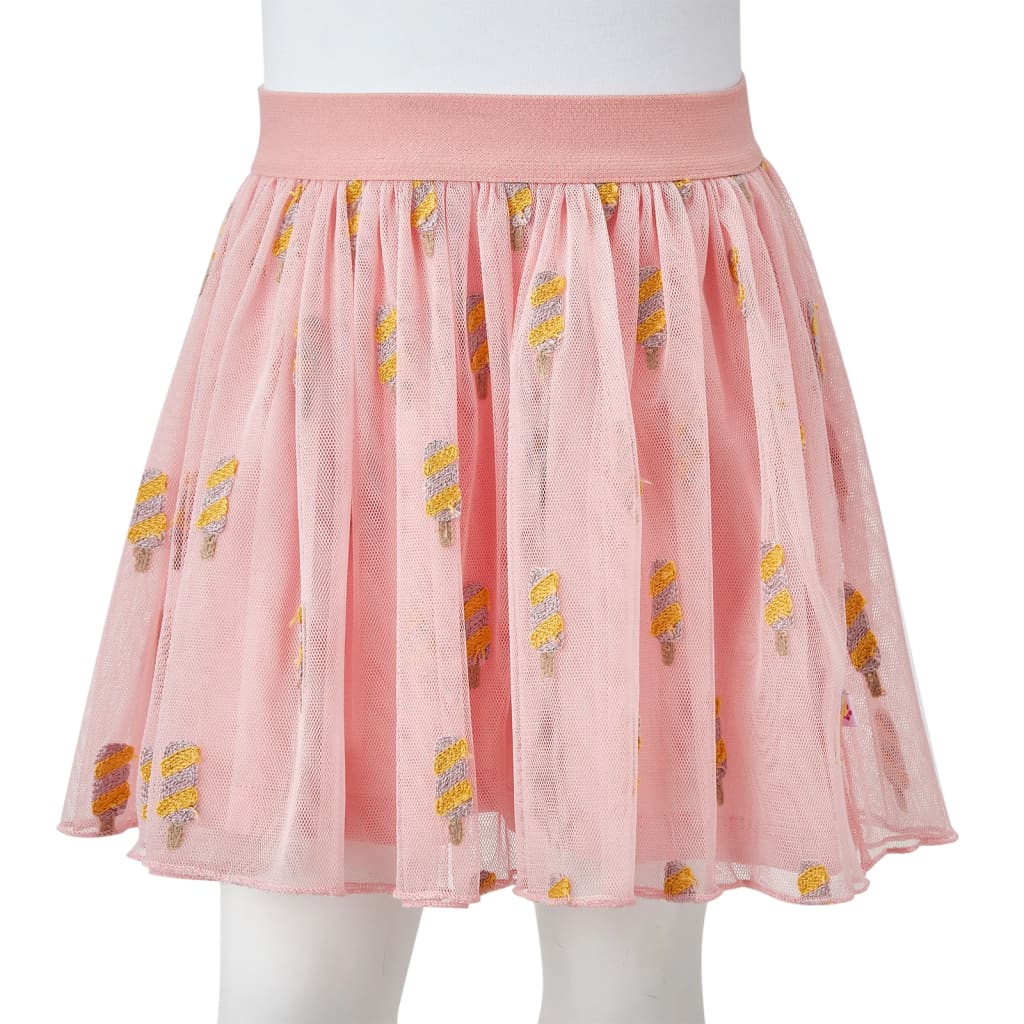 Jupe avec tulle pour enfants rose clair 128