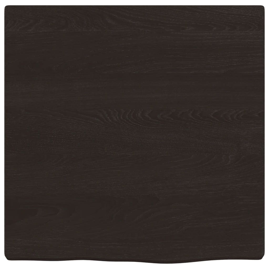 vidaXL Comptoir de salle de bain marron foncé 40x40x2 cm bois traité