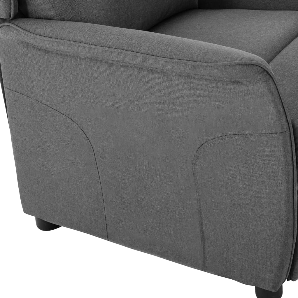 vidaXL Fauteuil inclinable Gris clair Tissu