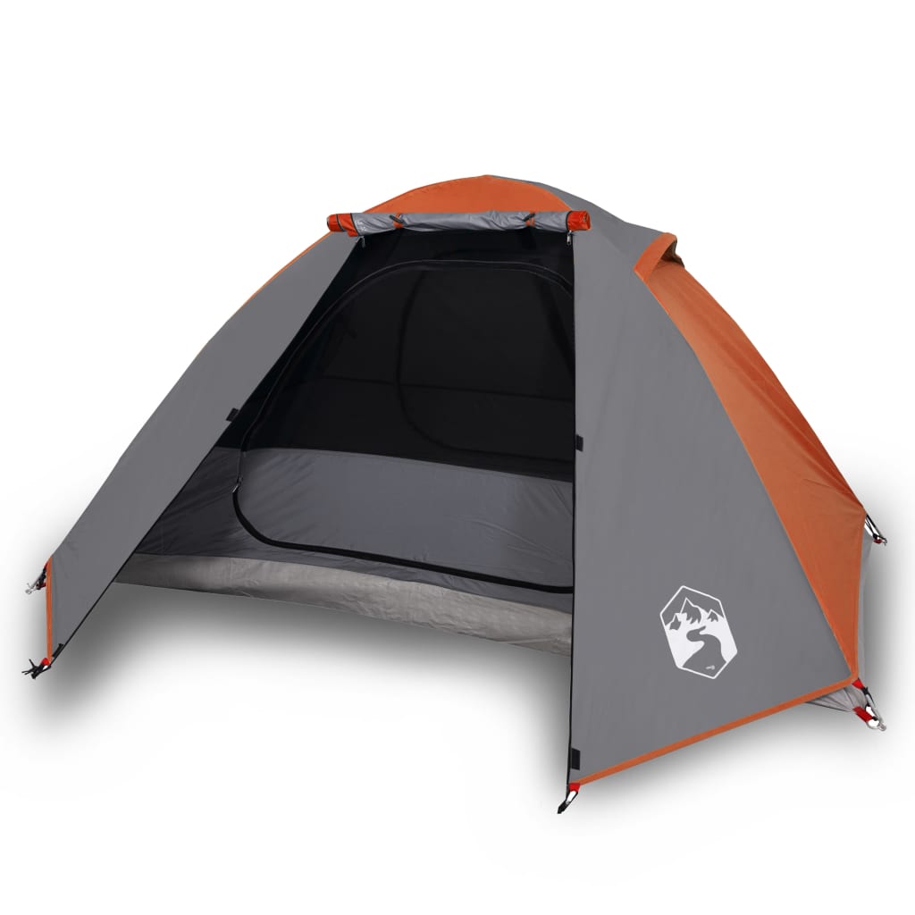 vidaXL Tente de camping à dôme 2 personnes orange imperméable