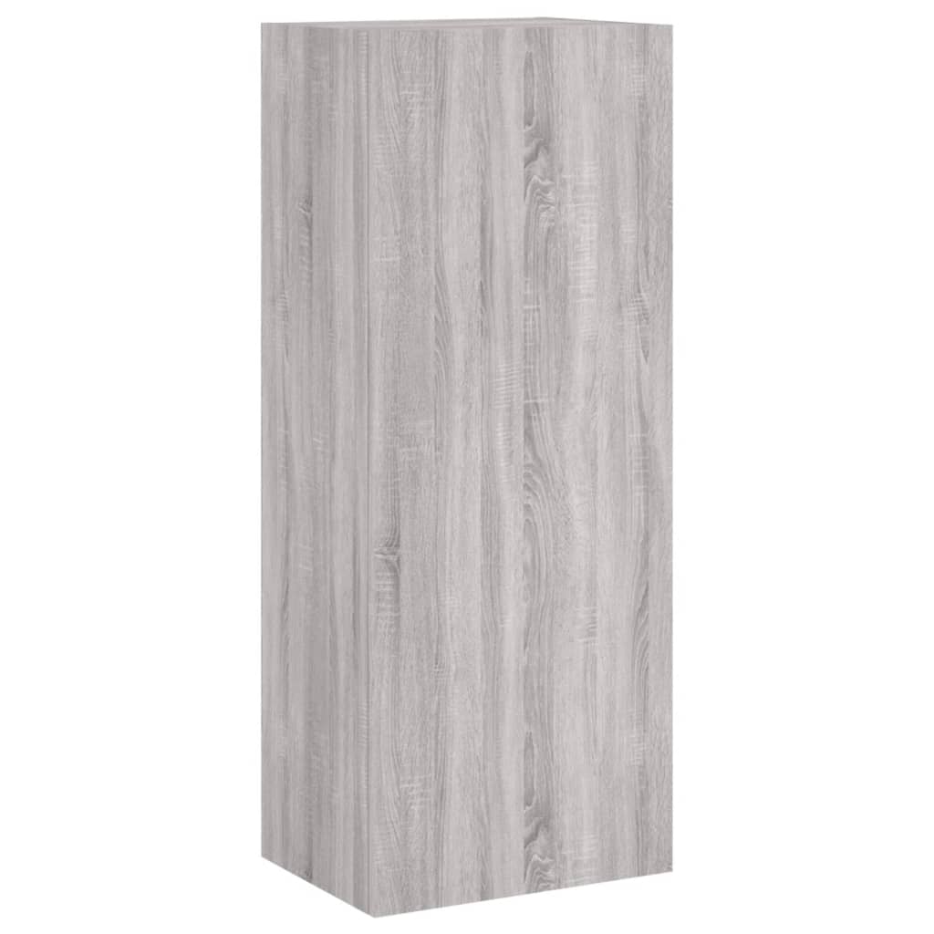 vidaXL Meuble TV mural sonoma gris 40,5x30x102 cm bois d'ingénierie