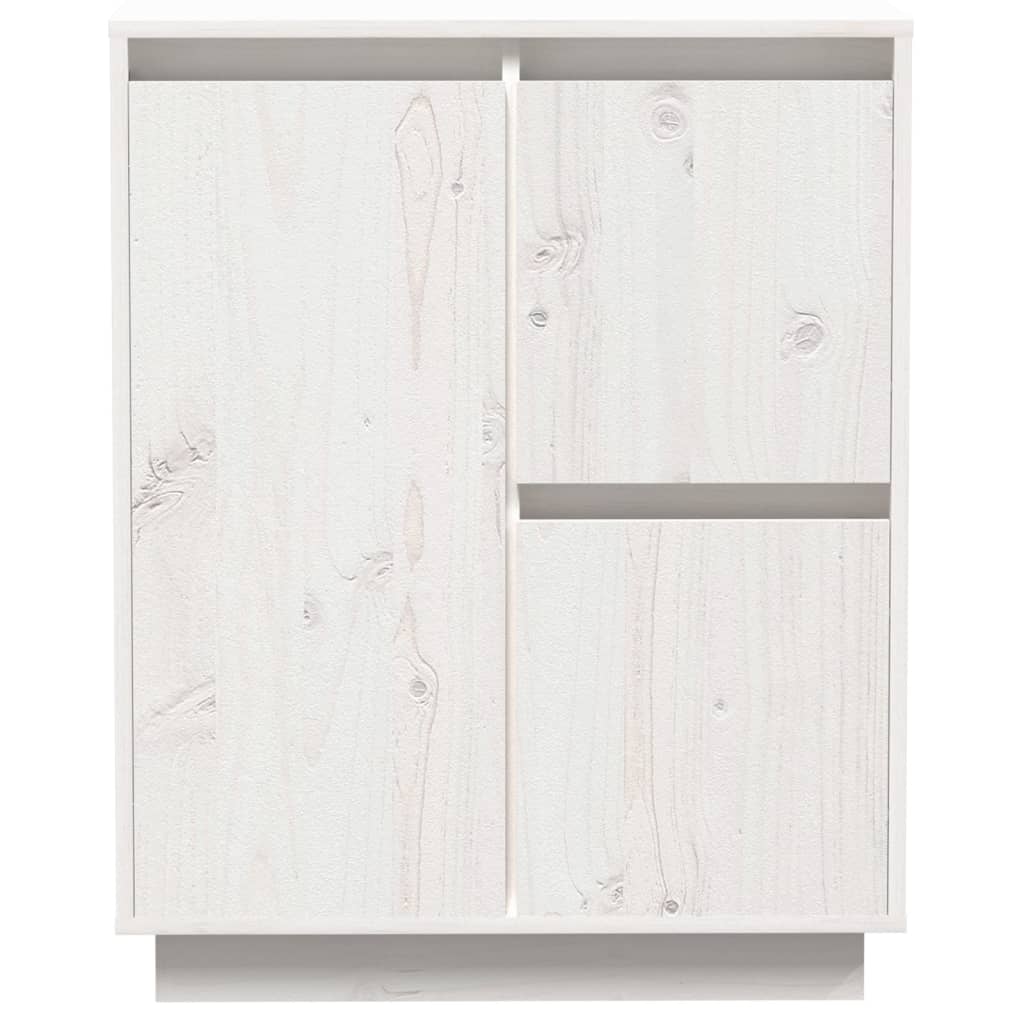 vidaXL Buffet Blanc 60x34x75 cm Bois massif de pin