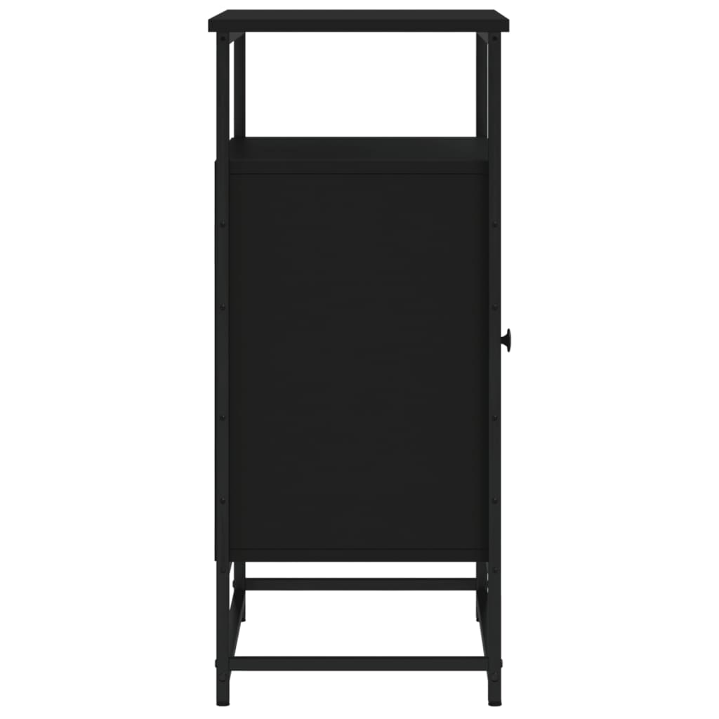 vidaXL Buffet noir 69x35x80 cm bois d'ingénierie