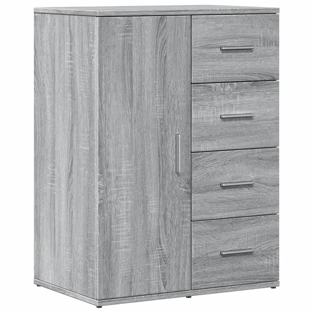 vidaXL Buffet sonoma gris 59x39x80 cm bois d'ingénierie