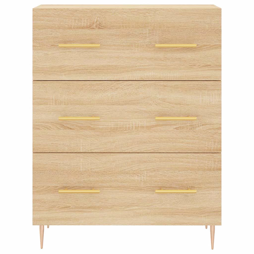 vidaXL Buffet chêne sonoma 69,5x34x90 cm bois d'ingénierie